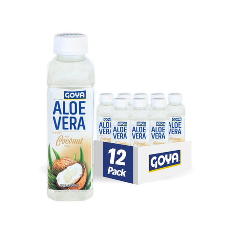 Goya Foods Goya Aloe Vera Drink With Coconut Flavor, 16.9 Fl Oz (Pack Of 12)