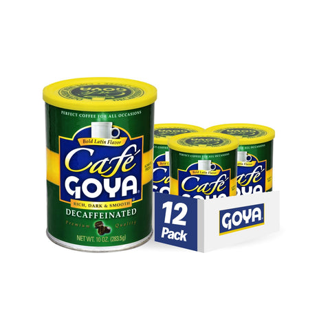 Goya Foods Decaffeinated Espresso Coffee  10 Ounce Can (Pack of 12)