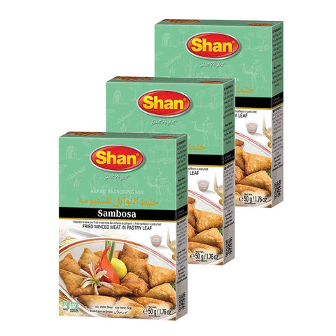 Shan Sambosa Arabic Seasoning Mix 1.76 Oz (50G) - Spice Powder For Fried Minced Meat In Pastry Leaf - Suitable For Vegetarians -