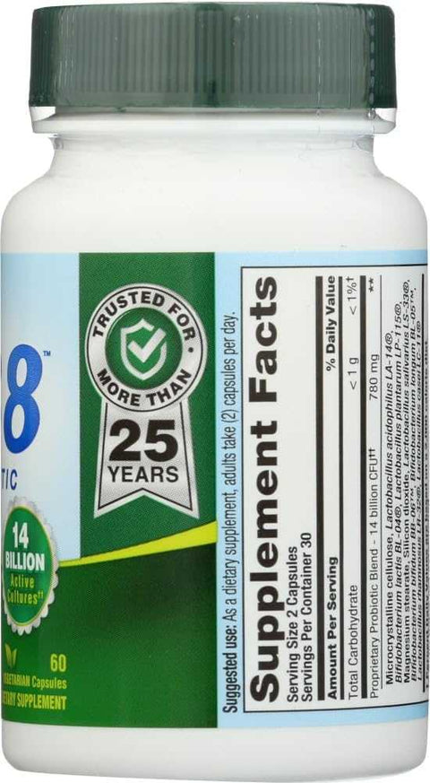 PB8 Original Formula 14 Billion CFU Pro-Biotic Capsules NUTRITION NOW