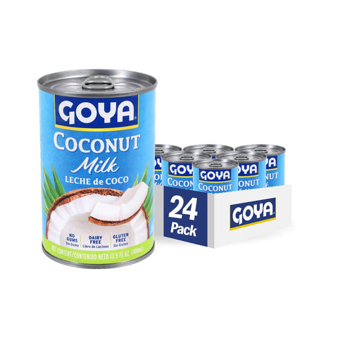 Goya Foods Unsweetened Coconut Milk, 13.5 Fl Oz (Pack of 24)