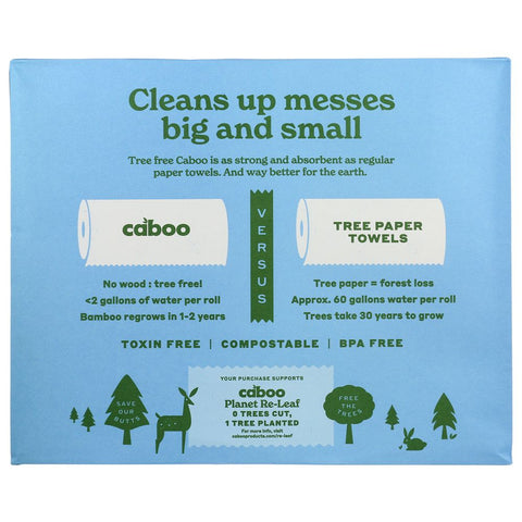 Tree Free Paper Towels 75 Sheets 3 pk CABOO