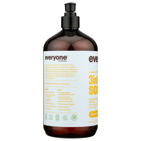 Everyone Coconut + Lemon 3-in-1 Soap 32 Oz EO PRODUCTS