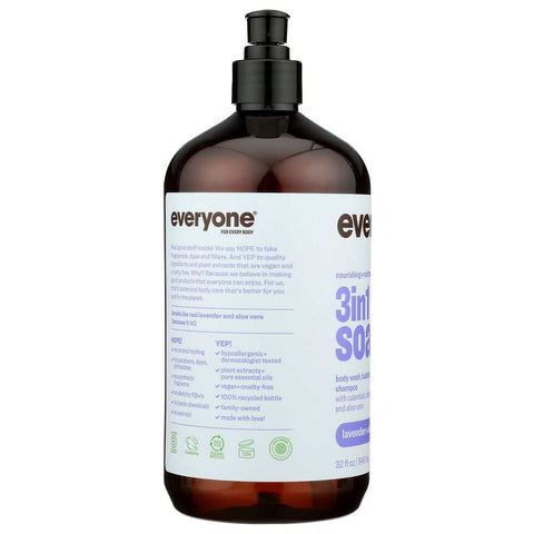 Everyone 3in1 Lavender Aloe Multi-Purpose Soap 32oz