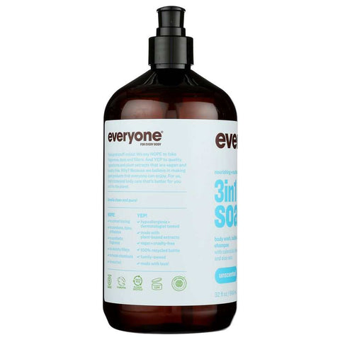 Unscented Gentle Sensitive Liquid Soap & Cleanser 32 oz Everyone