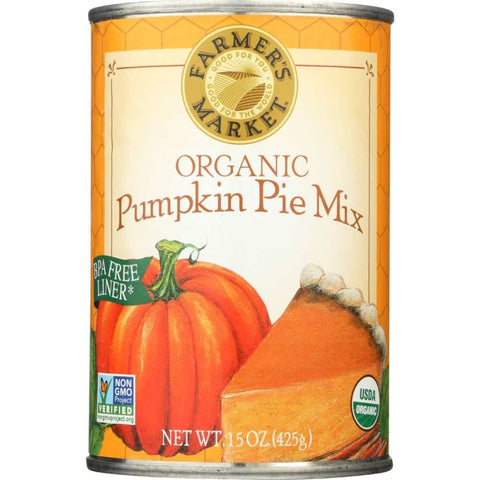 Organic Pumpkin Pie Mix 15 oz Farmers Market Foods