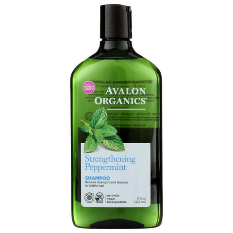 Strengthening Peppermint Shampoo Healthy Hair 11oz AVALON ORGANICS