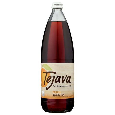 Tea Black Peach Unsweet 33.8 fl oz Bottle TEJAVA