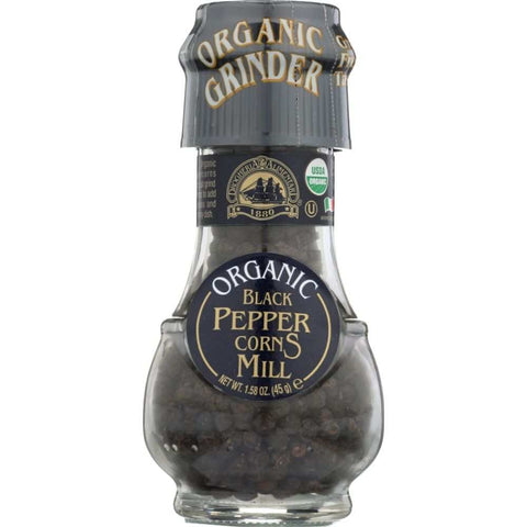 Organic Black Pepper Corns Mill 1.58 oz DROGHERIA & ALIMENTARI