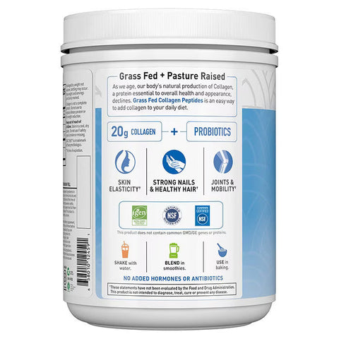 Garden of Life Grass Fed Collagen Peptides Powder Unflavored 28 Servings