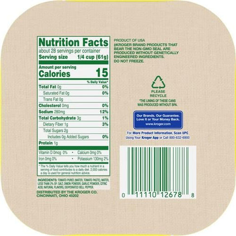 Kroger Tomato Sauce 4 ct / 15 oz