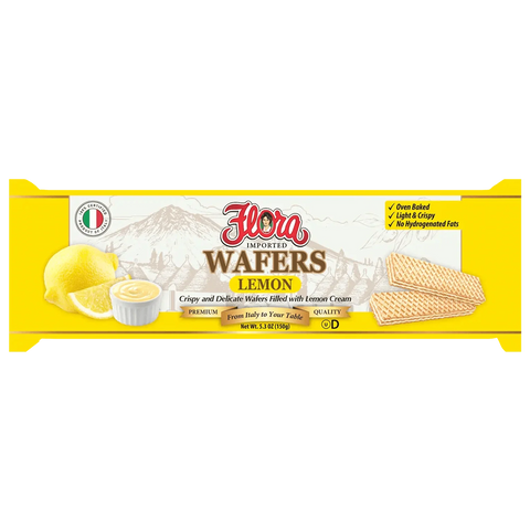 Lemon Crisp Wafers 5.3 oz Flora