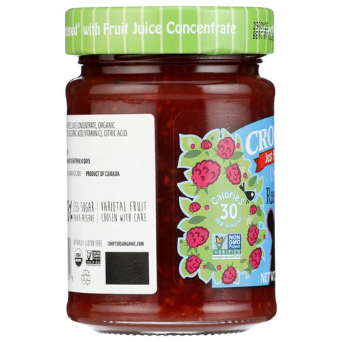 Organic Raspberry Fruit Spread 10 oz CROFTERS