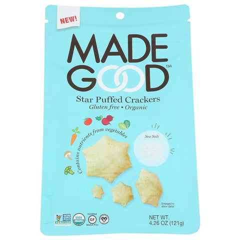 Cracker Sea Salt Organic Snack 4.25 oz MADEGOOD