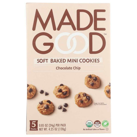 Chocolate Chip Soft Chewy Mini Cookies MADEGOOD