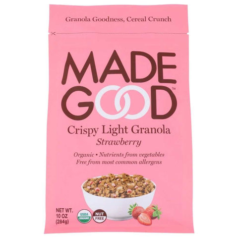 Strawberry Crispy Light Granola 10 oz MADEGOOD
