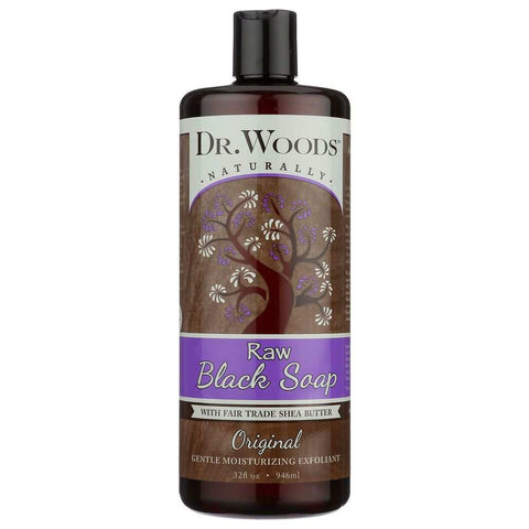 Naturally Raw Black Soap with Shea Butter Original 32 oz DR WOODS
