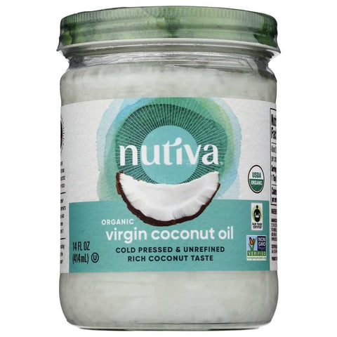 Organic Extra Virgin Coconut Oil 14 oz Superfood NUTIVA