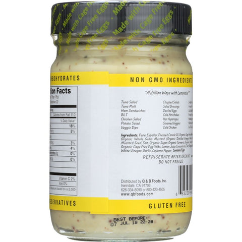 All Natural Lemonaise Original Citrus Mayo 12 oz OJAI COOK