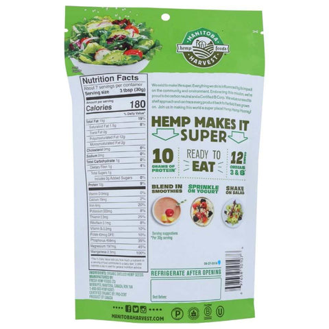 Organic Hemp Hearts 7 oz Seeds Manitoba Harvest