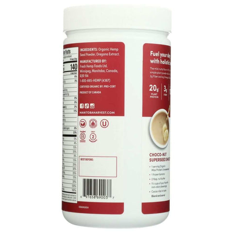 Hemp Yeah! Max Protein Unsweetened Plant-Based Protein Powder Manitoba Harvest