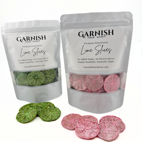 Pink and Green Luster Dust Dried Lime Garnish Set 2 Pack Wicked Inspired