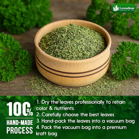 Premium Dried Parsley Leaves – 100% Pure, Non-GMO, Gluten-Free, Vegan – Aromatic Culinary Herb for Cooking, Garnish, and Seasoning