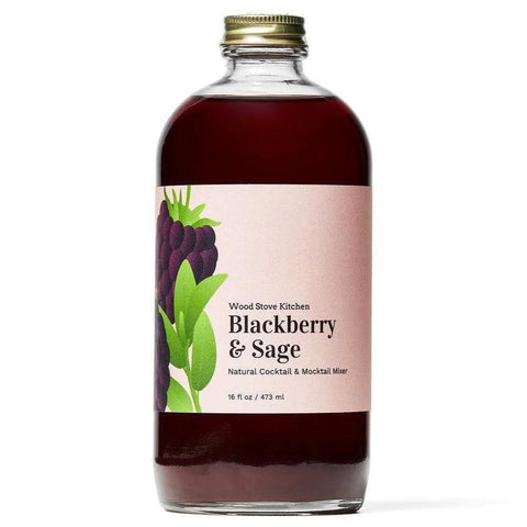 Blackberry & Sage Cocktail Mixer Wood Stove Kitchen 16OZ