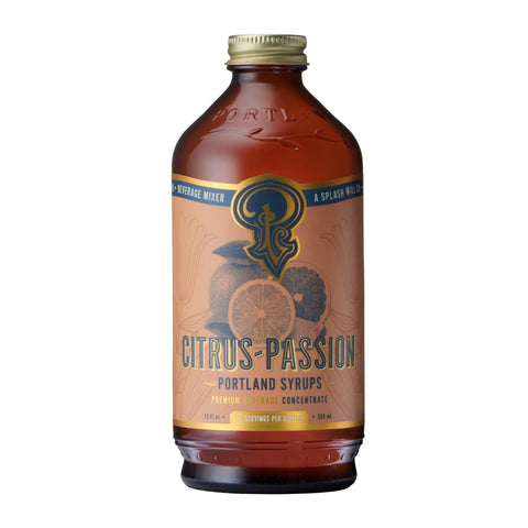 Citrus-Passion Syrup Liquor & Soda Mixer 12OZ Portland Syrups