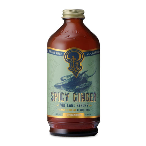 Spicy Ginger Liquor & Soda Mixer 12OZ Portland Syrups