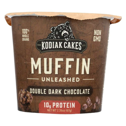 Double Dark Chocolate Whole Grain Protein Minute Muffins KODIAK