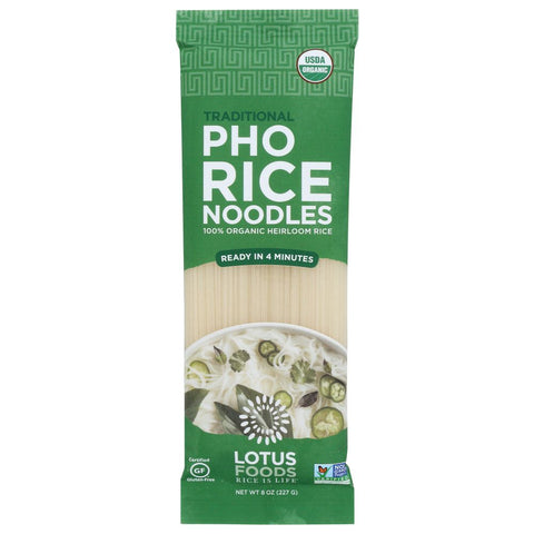 Noodles Rice Pho Organic Thin Style 8 oz Lotus Foods