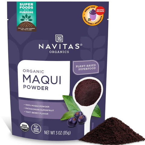Maqui Powder Organic Antioxidant-Rich Superfood NAVITAS 3 oz