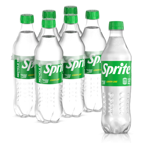 Sprite Lemon Lime Soda, Soft Drinks, 16.9 fl oz, 6 Pack, Model TS0417-A700ML-M131