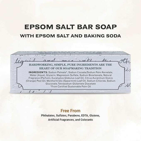 Epsom Salt Soap Bar Mineral-Rich Soap Bar GRANDPAS 4.25 oz