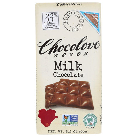 Milk Chocolate Bar Creamy 3.2 oz CHOCOLOVE