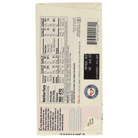 Milk Chocolate Bar Creamy 3.2 oz CHOCOLOVE