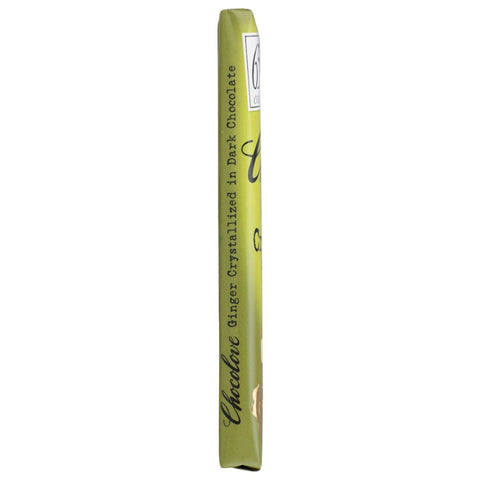 Dark Chocolate Bar with Crystallized Ginger 3.2 oz CHOCOLOVE