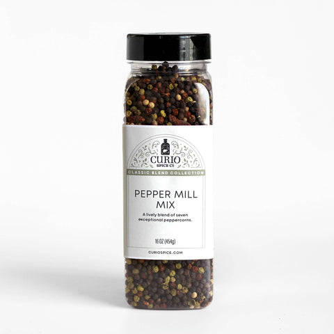 Pepper Mill Mix Bulk Jar 16 oz 6 Pack Case Curio