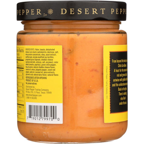 Chile Con Queso Medium Cheese Dip 16 oz Desert Pepper