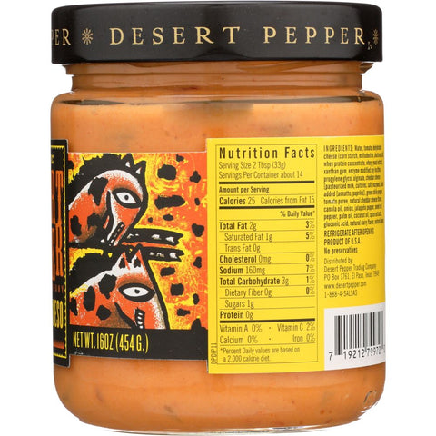 Chile Con Queso Medium Cheese Dip 16 oz Desert Pepper