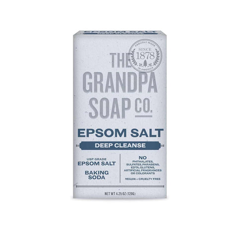 Epsom Salt Soap Bar Mineral-Rich Soap Bar GRANDPAS 4.25 oz