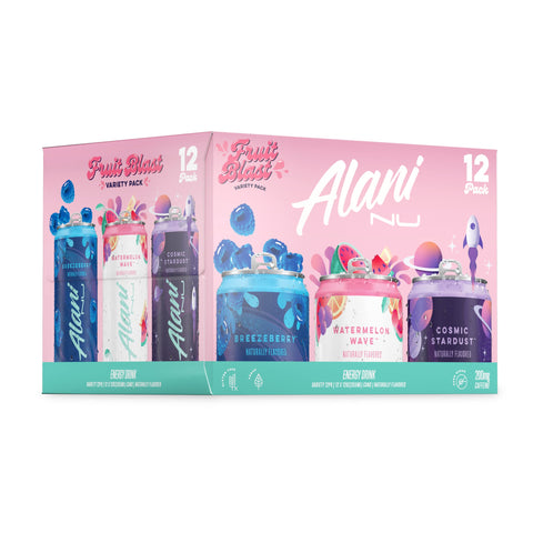 Alani Nu Energy Drinks Variety Pack | Sugar Free | 200mg Caffeine | 12 Fl Oz Cans | 12 Pack