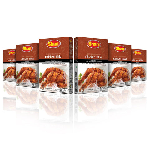 Shan - Chicken Tikka Seasoning Mix (50G) - Seasoning Packets For Tikka Masala (Pack Of 6)