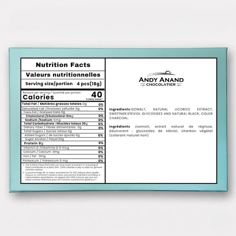 Andy Anand Sugar-Free Australian Licorice Candy, 7 oz – Made in Europe, Stevia Sweetened, No Artificial Flavors, Keto & Diabetic-Friendly