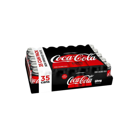 Coca-Cola Coke Zero Cans, 12 Ounce [35 Cans]