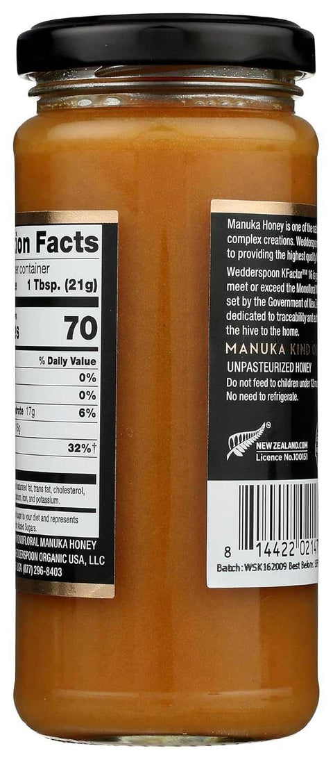 Raw Monofloral Manuka Honey Smooth Pure & Rich 11.5 oz WEDDERSPOON