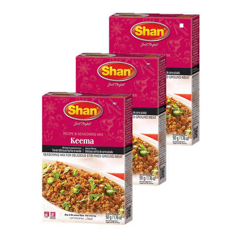 Shan Keema Masala Seasoning Mix 1.76 Oz (50G) - Meat Seasoning Spice For Delicious Stir-Fried Ground Meat - Airtight Packaging -