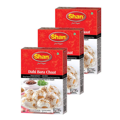 Shan Dahi Bara Chaat Seasoning Mix, Spice Powder for Dumplings, 1.76 oz (Pack of 3)
