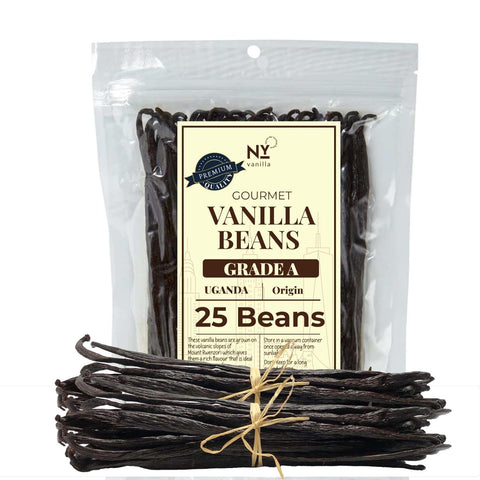 Premium Whole Ugandan Vanilla Beans Grade A for Making Vanilla Extract NY Vanilla